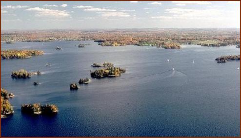 Boater's paradise: Big Rideau Lake's magnificent North Shore Channel, just outside our sheltered bay.