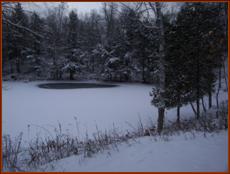 Waterfront in early winter's solitude
