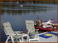 Expansive 36-foot main dock is a full eight feet wide, over-built for longevity and perfect for entertaining. Additional modular/reconfigurable dock with lower freeboard for smaller crafts. Fabulous sun from dawn until mid afternoon, and the sun lingers on the diving raft offshore right thru till sunset.