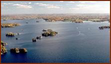 Big Rideau Lake: "1,000 Islands North", hundreds of feet deep, thousands of square kilometers, clear and clean.