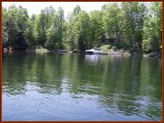 The width of shoreline you see here is approximately our waterfront property line.